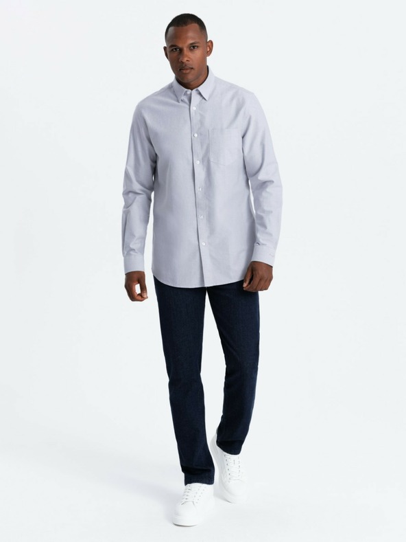 Ombre Clothing Pánská oxford košile Ombre Clothing V1 OM-SHOS-0173