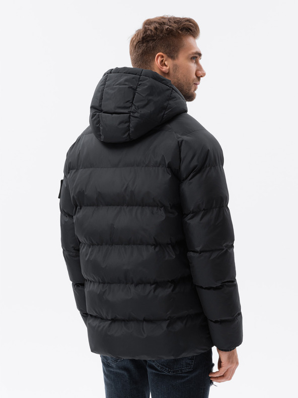 Ombre Clothing Pánská prošívaná silně zateplená bunda Ombre Clothing