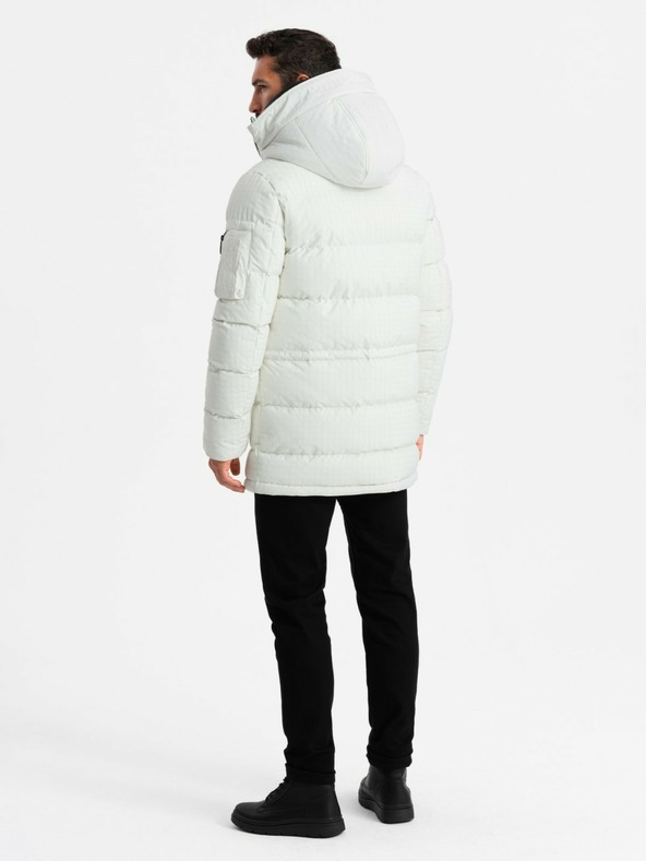 Ombre Clothing Pánská outdoorová dlouhá bunda parka Ombre Clothing