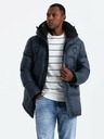 Ombre Clothing Pánská dlouhá bunda s kapsami Ombre Clothing