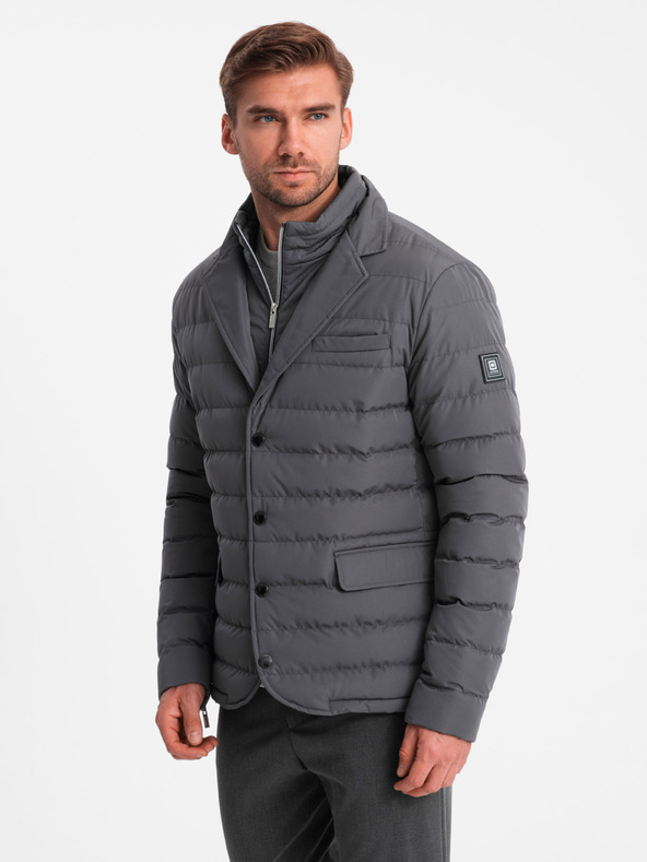 Ombre Clothing Pánská prošívaná bunda Ombre Clothing