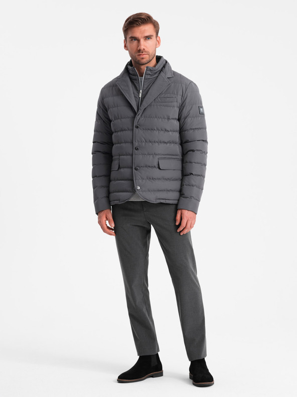 Ombre Clothing Pánská prošívaná bunda Ombre Clothing