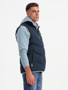 Ombre Clothing Pánská prošívaná vestas neonovými akcenty Ombre Clothing