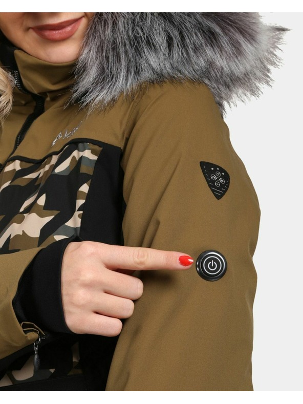 Kilpi Dámská lyžařská bunda Kilpi CLAIR-W Khaki