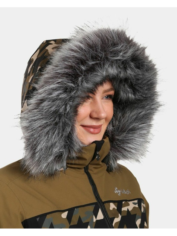 Kilpi Dámská lyžařská bunda Kilpi CLAIR-W Khaki