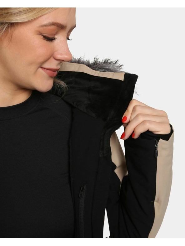 Kilpi Dámská lyžařská bunda Kilpi CLAIR-W Béžová