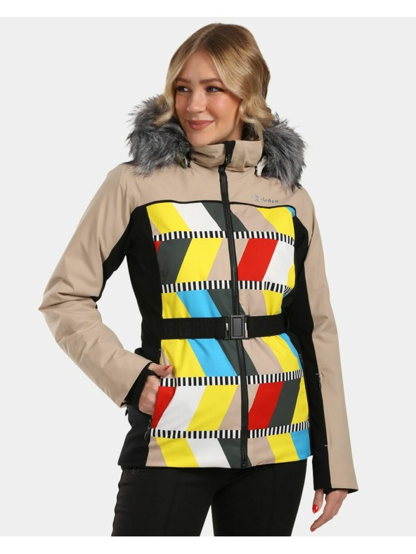 Kilpi Dámská lyžařská bunda Kilpi CLAIR-W Béžová