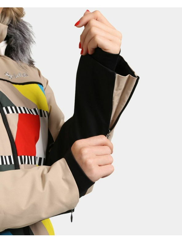 Kilpi Dámská lyžařská bunda Kilpi CLAIR-W Béžová