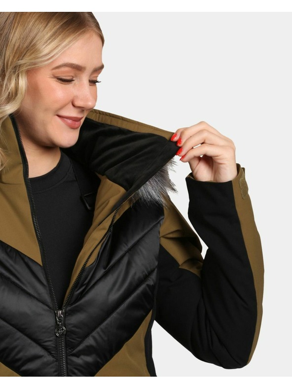 Kilpi Dámská lyžařská bunda Kilpi LIN-W Khaki