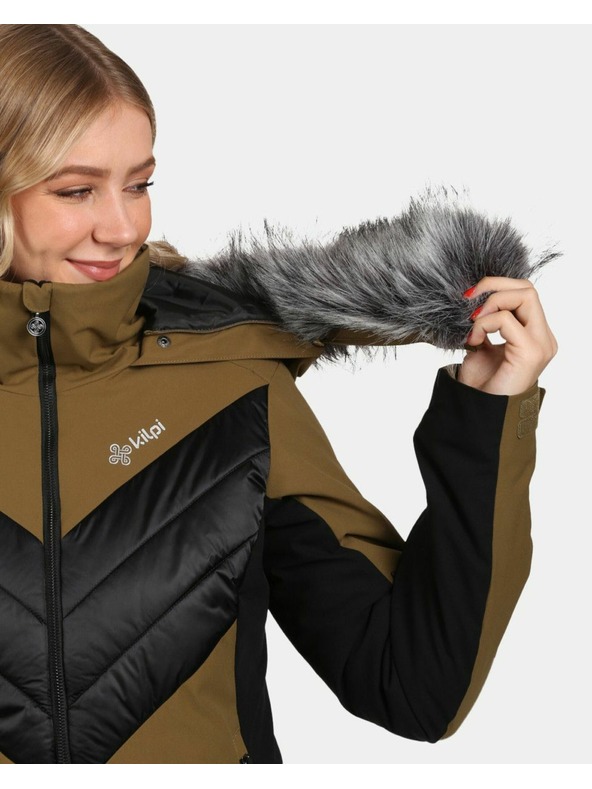 Kilpi Dámská lyžařská bunda Kilpi LIN-W Khaki