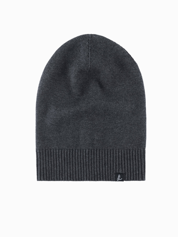 Ombre Clothing Pánská zimní čepice z bavlněného úpletu Ombre Clothing