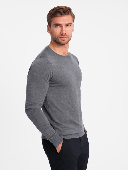 Ombre Clothing Klasický pánský svetr s kulatým výstřihem Ombre Clothing