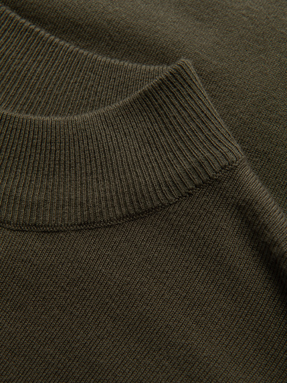 Ombre Clothing Pánský pletený poloviční rolák s viskózou Ombre Clothing