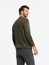 Ombre Clothing Pánský pletený poloviční rolák s viskózou Ombre Clothing