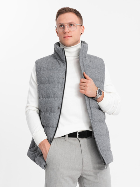 Ombre Clothing Pánská prošívaná vesta Ombre Clothing