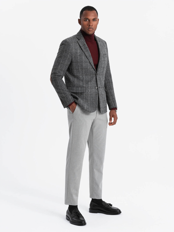 Ombre Clothing Elegantní pánské strukturované pletené sako Ombre Clothing