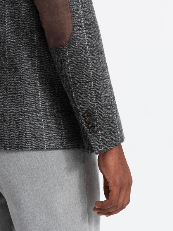 Ombre Clothing Elegantní pánské strukturované pletené sako Ombre Clothing