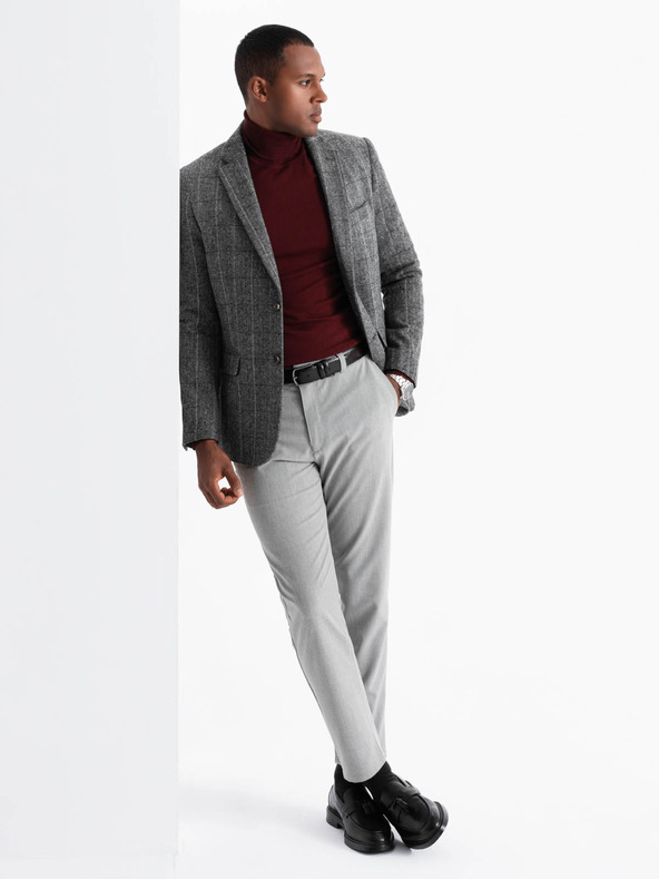 Ombre Clothing Elegantní pánské strukturované pletené sako Ombre Clothing