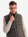 Ombre Clothing Pánská prošívaná vesta s neonovými akcenty Ombre Clothing