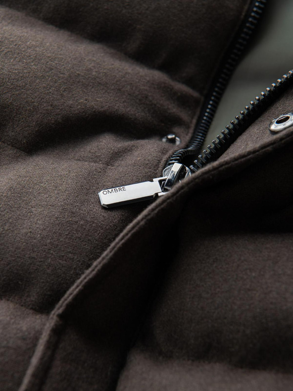 Ombre Clothing Pánská prošívaná vesta s neonovými akcenty Ombre Clothing