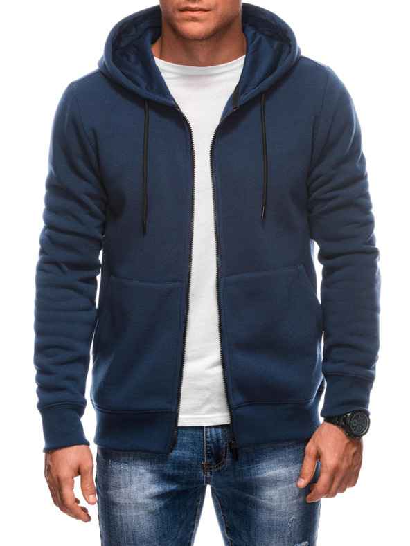 Edoti Pánská mikina BASIC na zip s kapucí Edoti