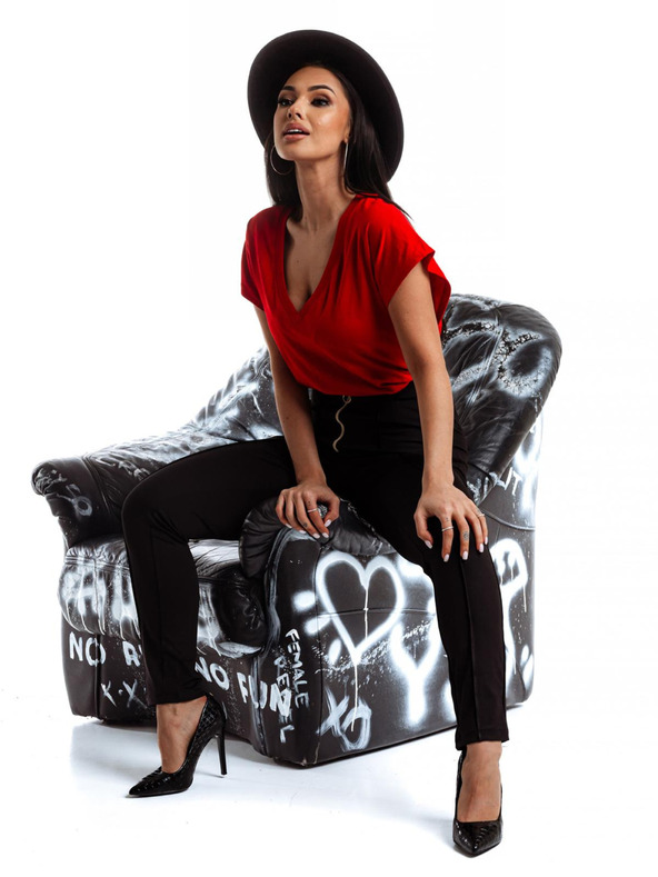 Edoti Červené dámské tričko Edoti