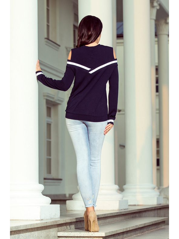 numoco Tmavě modrá dámská mikina Numoco