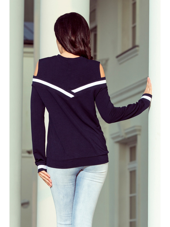 numoco Tmavě modrá dámská mikina Numoco