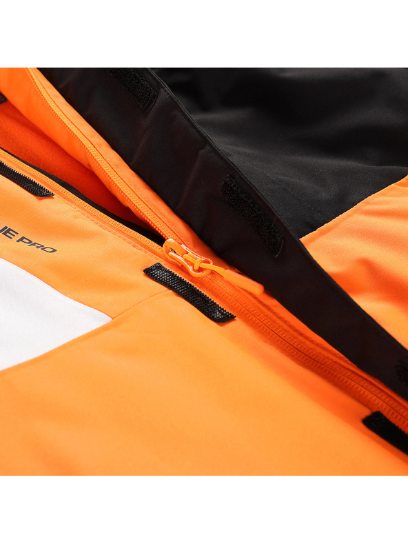 ALPINE PRO Dětská lyžařská bunda s membránou ptx snow ALPINE PRO DEARO neon shocking orange
