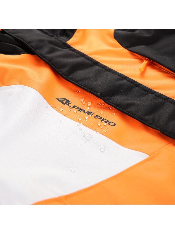 ALPINE PRO Dětská lyžařská bunda s membránou ptx snow ALPINE PRO DEARO neon shocking orange