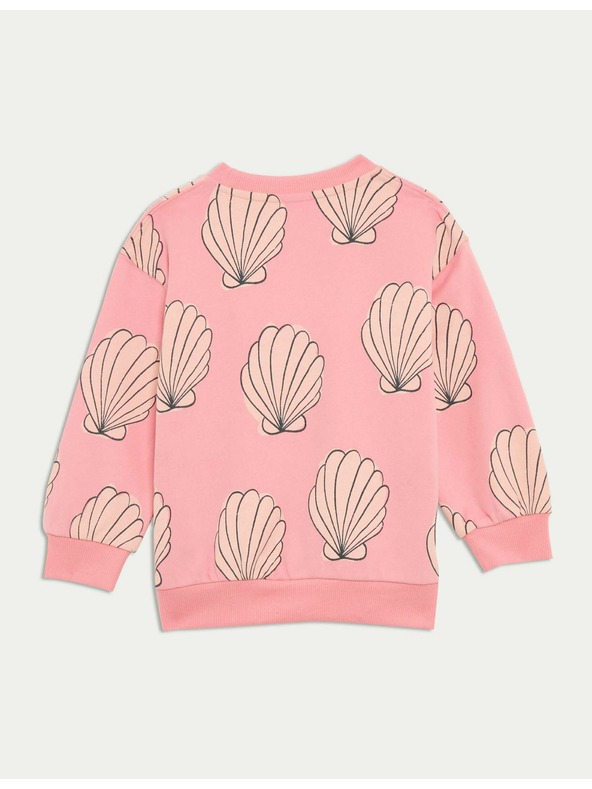 Marks & Spencer Mikina s potiskem mušle a vysokým podílem bavlny Marks & Spencer
