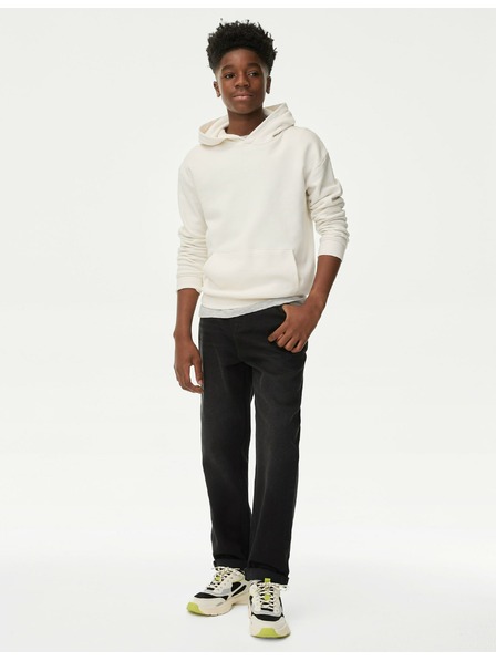 Marks & Spencer Volné džíny z čisté bavlny (6–16 let) Marks & Spencer černá