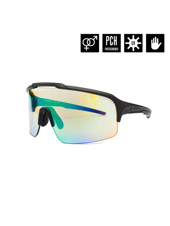 Horsefeathers Fotochromatické brýle Recoil - matt black/mirror green HORSEFEATHERS