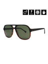Horsefeathers Sluneční brýle Corp - matt havana/gray green HORSEFEATHERS