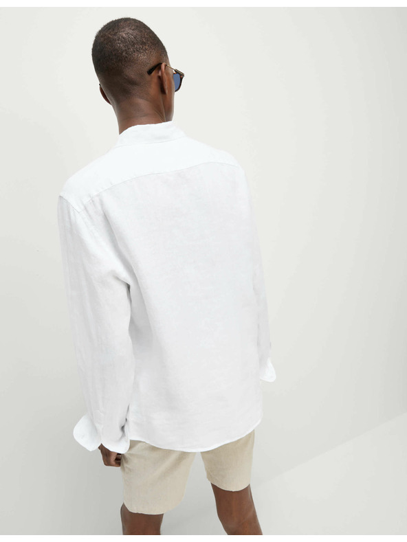 Marks & Spencer Košile z čistého lnu Marks & Spencer bílá