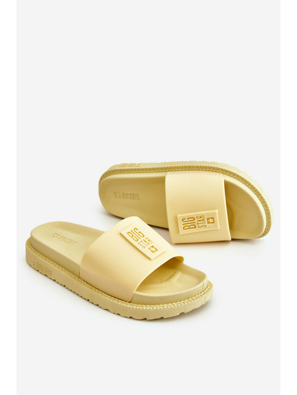 BIG STAR SHOES Dámské pantofle Big Star - žluté