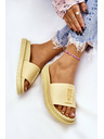 BIG STAR SHOES Dámské pantofle Big Star - žluté