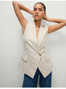 Marks & Spencer Vesta ze směsi lnu Marks & Spencer smetanová