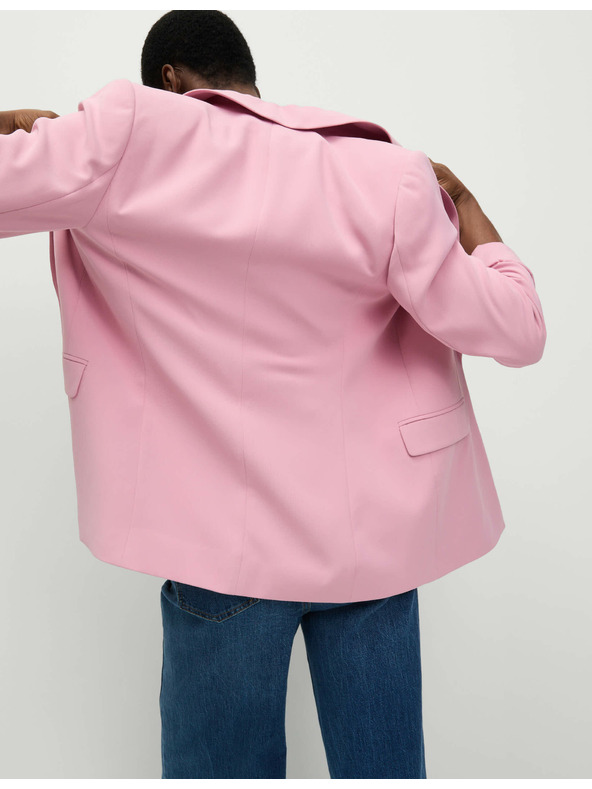 Marks & Spencer Jednořadý blejzr, volný střih Marks & Spencer růžová