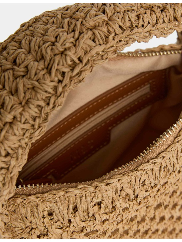Marks & Spencer Slaměná taška přes rameno s tkaným uchem nahoře Marks & Spencer béžová