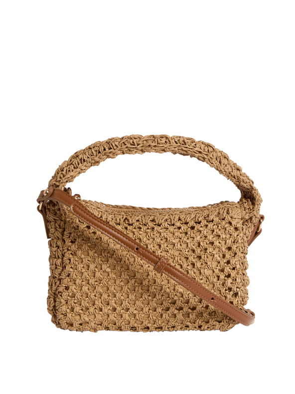 Marks & Spencer Slaměná taška přes rameno s tkaným uchem nahoře Marks & Spencer béžová