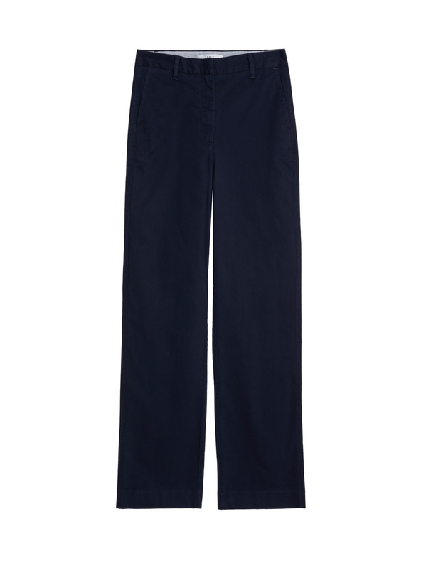 Marks & Spencer Rovné chino kalhoty s vysokým podílem bavlny Marks & Spencer námořnická modrá