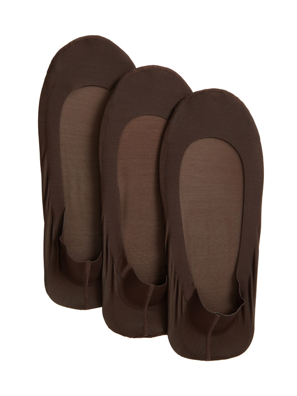 Marks & Spencer 3 ks nízkých šlapek Marks & Spencer hnědá