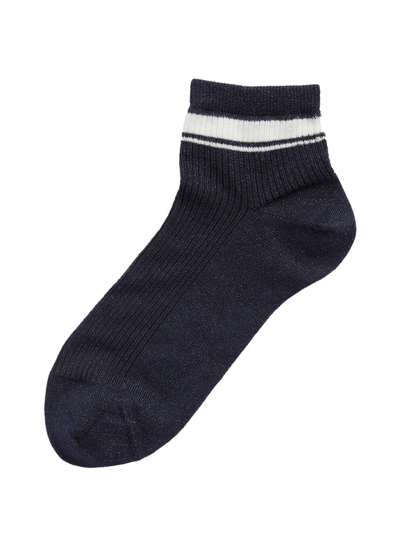 Marks & Spencer Žebrované kotníkové ponožky Sumptuously Soft™ Marks & Spencer námořnická