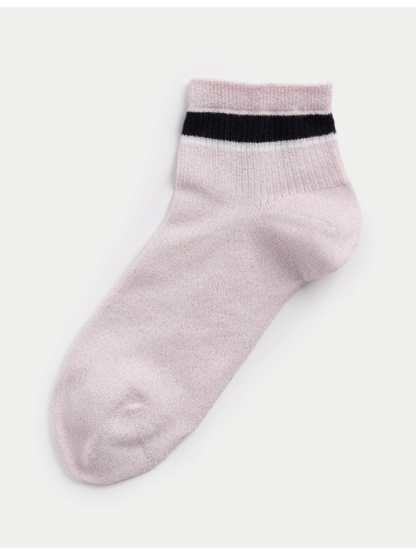 Marks & Spencer Žebrované kotníkové ponožky Sumptuously Soft™ Marks & Spencer