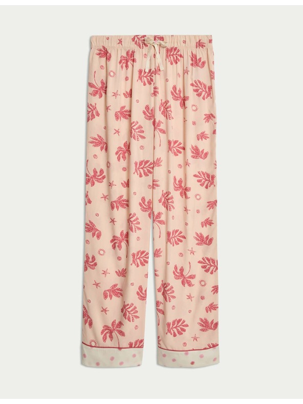 Marks & Spencer Pyžamové kalhoty s potiskem Marks & Spencer růžová