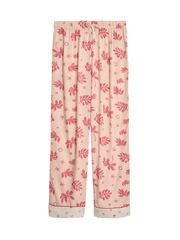 Marks & Spencer Pyžamové kalhoty s potiskem Marks & Spencer růžová