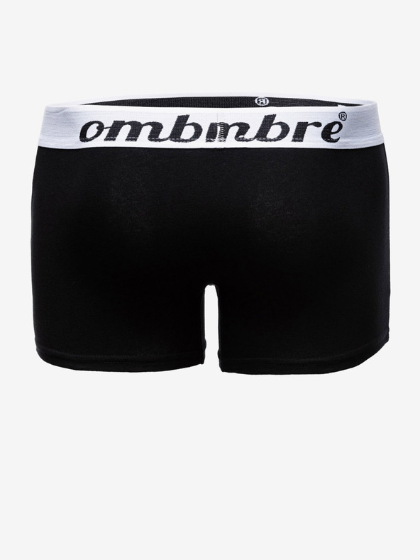 Ombre Clothing Černé pánské boxerky - 3 pack Ombre Clothing U159