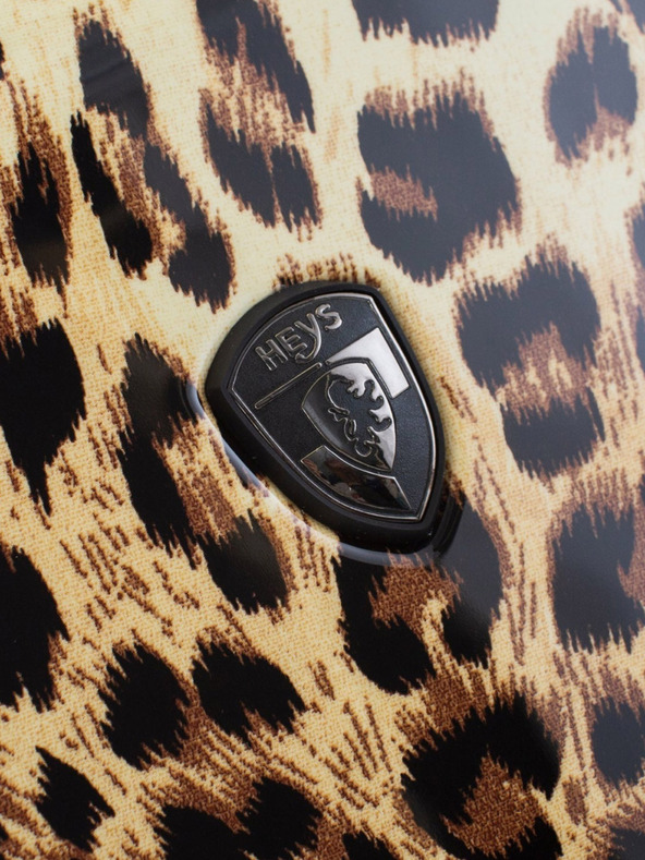 Heys Černo-hnědý vzorovaný cestovní kufr Heys Brown Leopard L