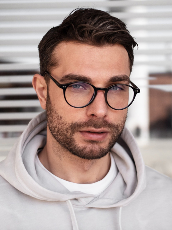 VEYREY VeyRey Brýle na modré světlo oválné Justyn černé